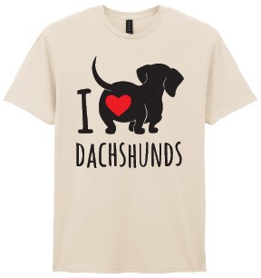 Cute Bum Dachshunds Gildan Softstyle T-Shirt